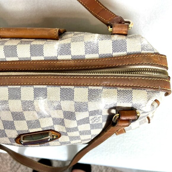 SOLD - Authentic 2012 Louis Vuitton Damier Azur Stresa MM Shoulder Bag - READ - Picture 13 of 16